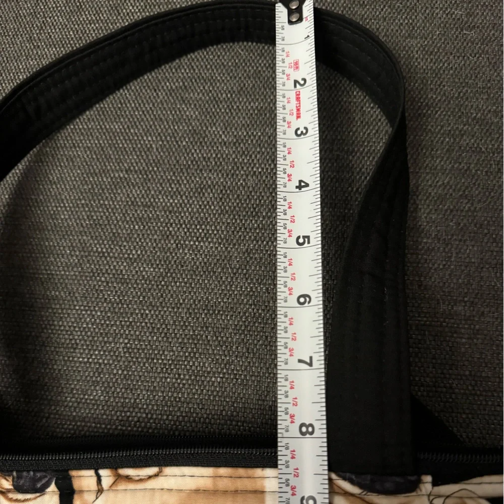 Pugs Tote Bag 12x10 Black Handles and Lining